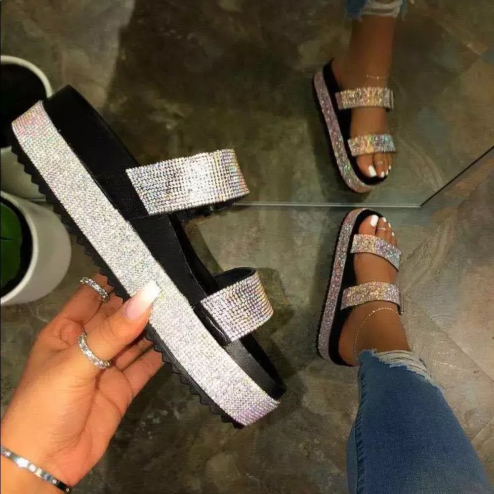 Rhinestone Bling Sparkle Sandals